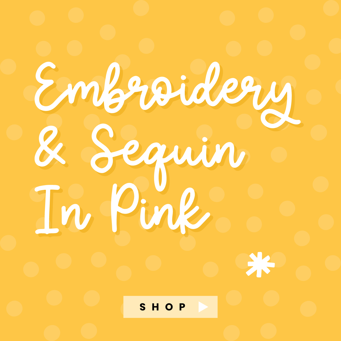 Embroidery & Sequin in Pink