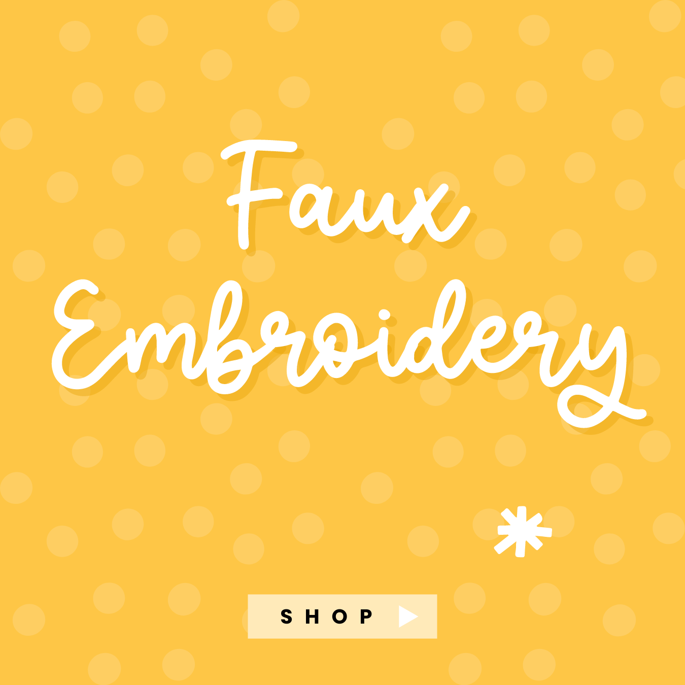 Faux Embroidery