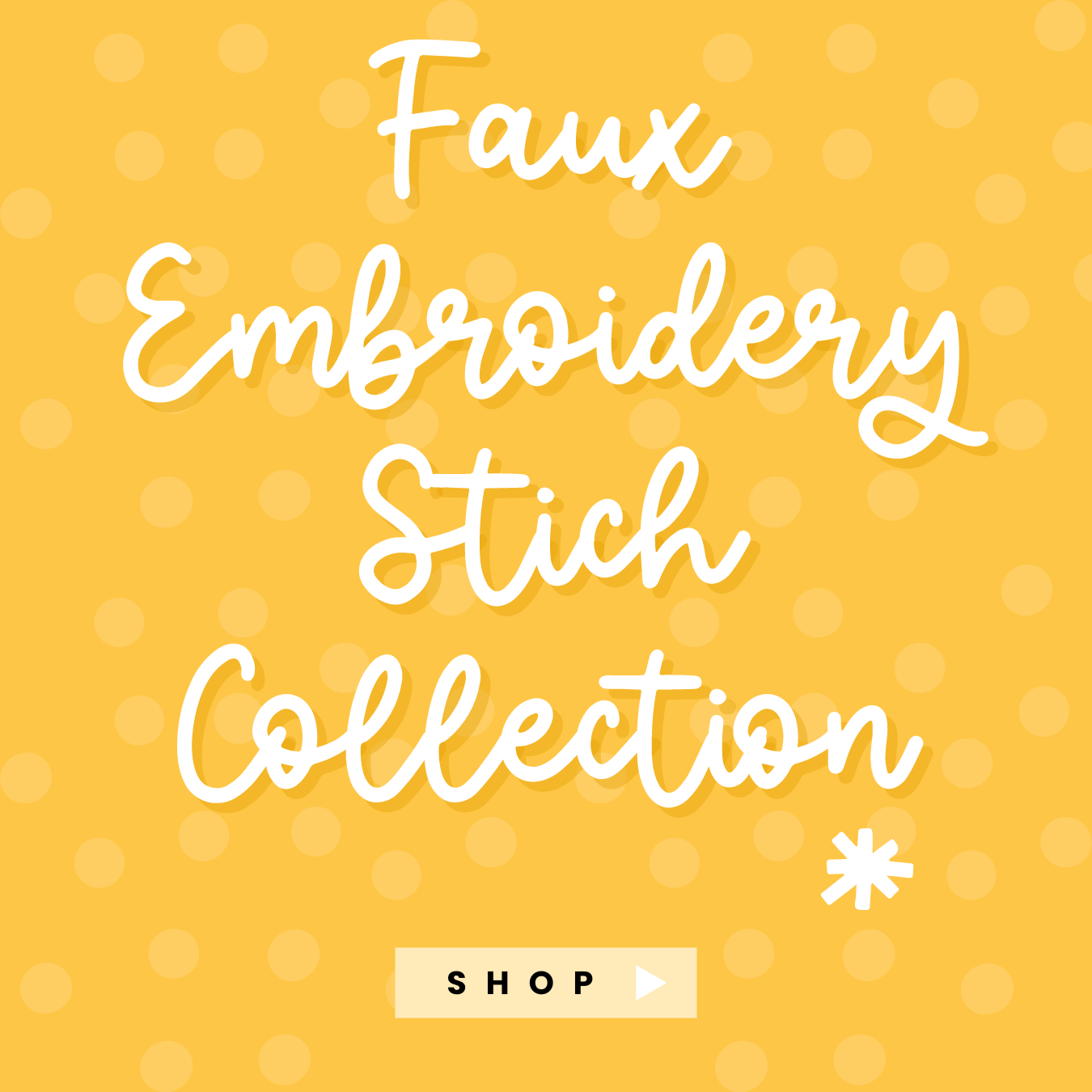 Faux Embroidery Stitch Collection