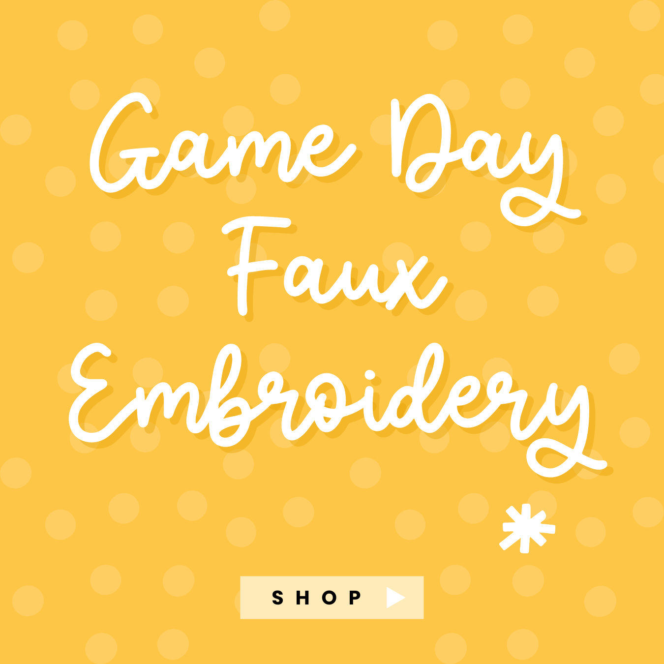 Game Day Faux Embroidery Grove 123