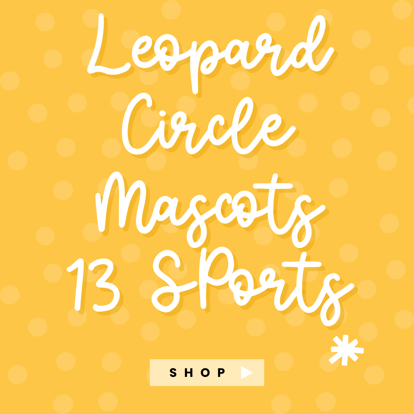 Leopard Circle Mascots 13 Sports