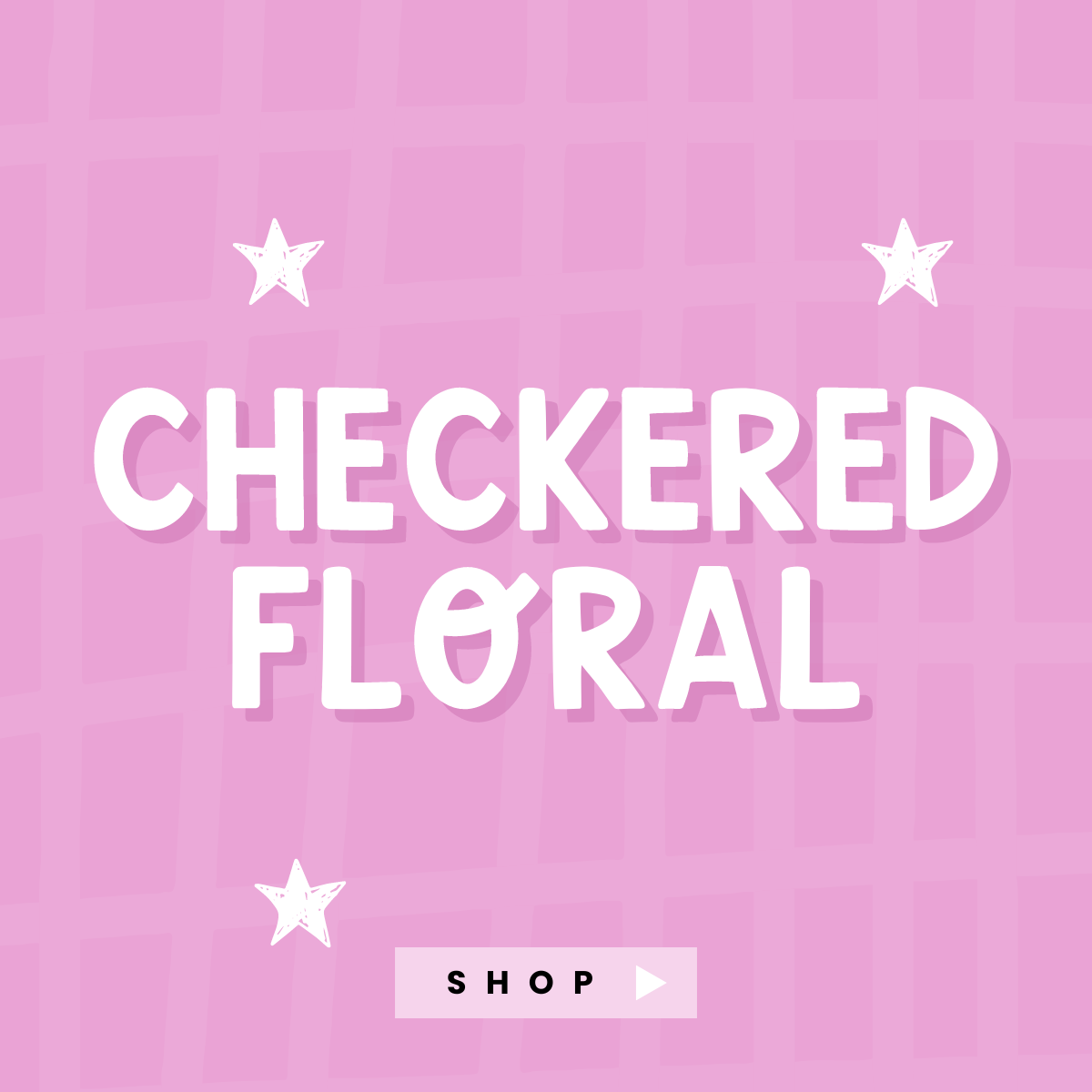 Checkered Floral in Summery Colors