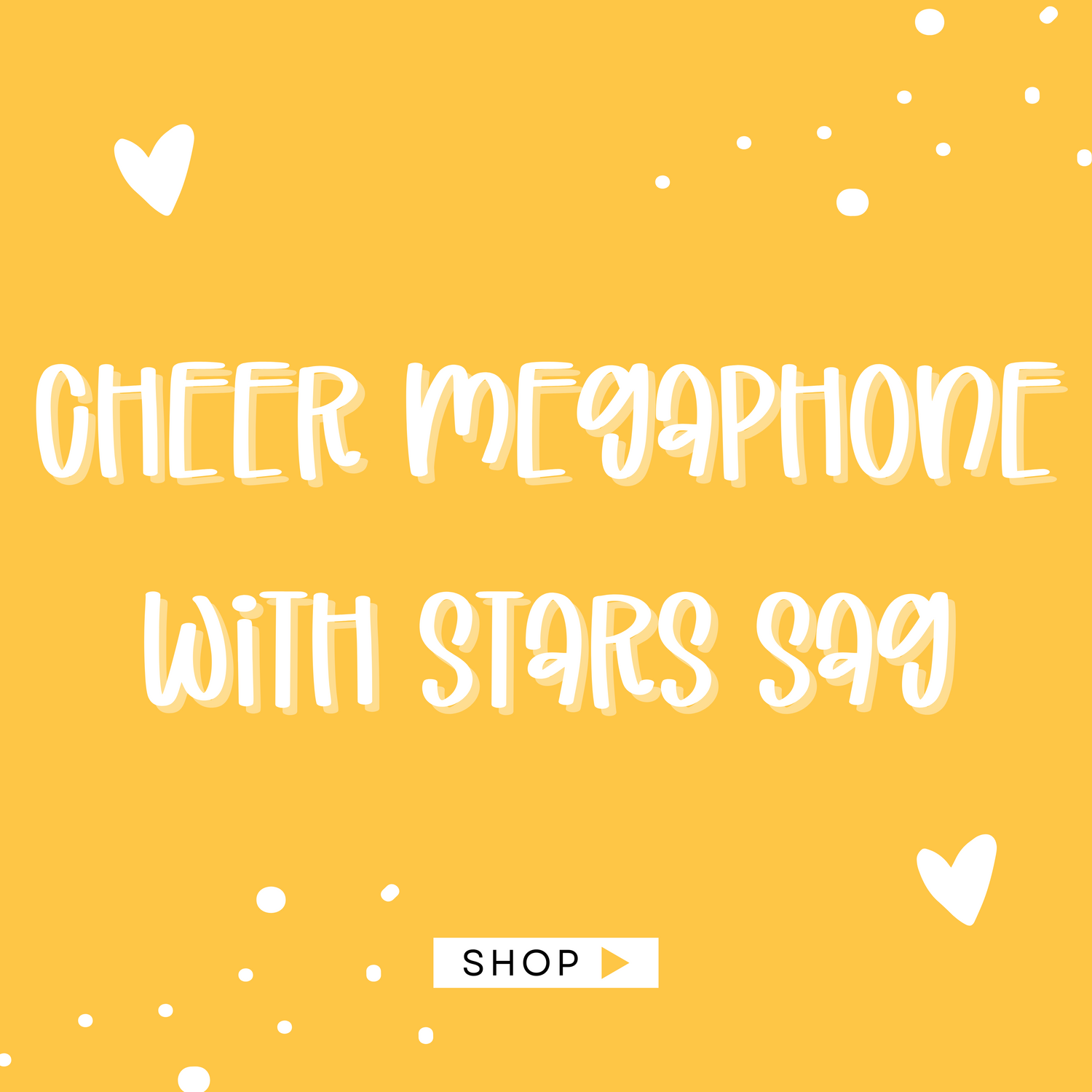 Cheer Megaphones with Stars SAG