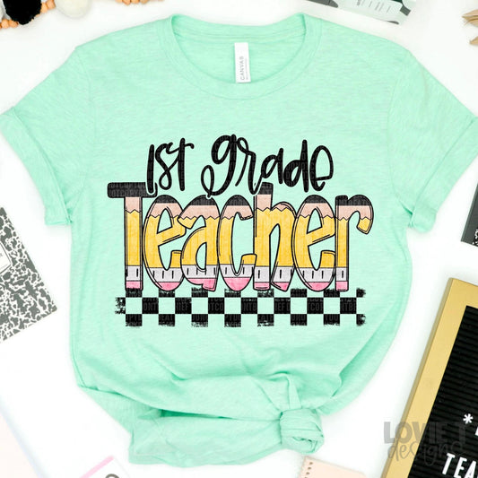 1st Grade Teacher-Lovie T Designs