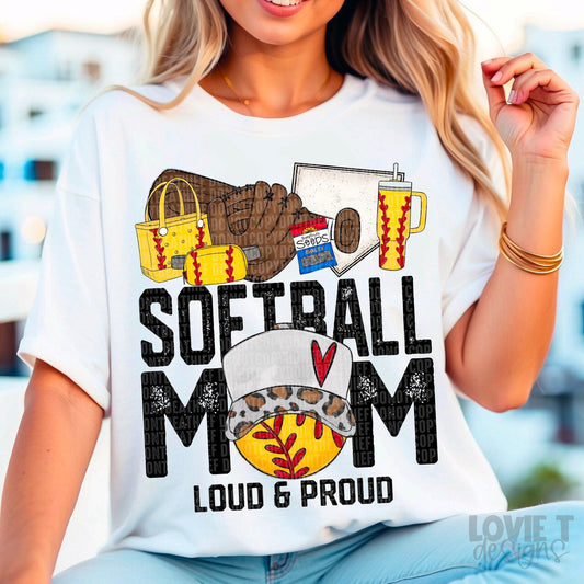 Softball Mom Loud & Proud