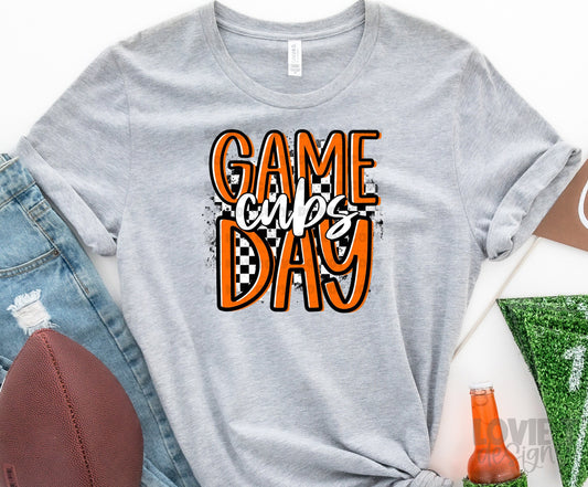 Game Day Cubs Orange 3 Background Options