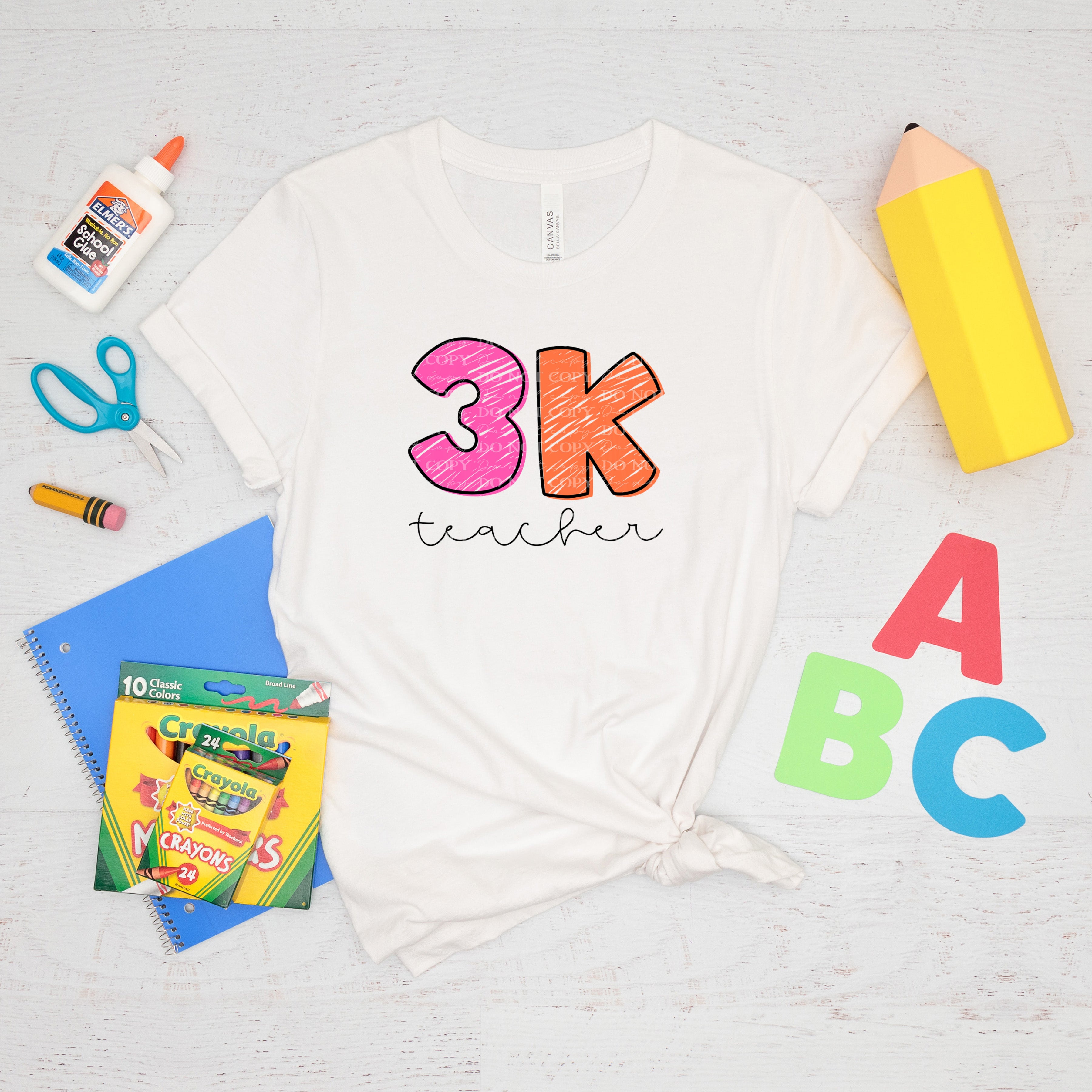 3K Teacher Sketchy School COR - Lovie T Designs