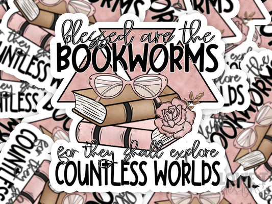Blessed Are The Bookworks - Die Cut Stickers