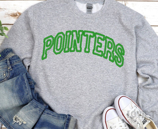 Pointers Faux Embroidery