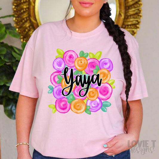 Yaya Floral Mother's Day Art