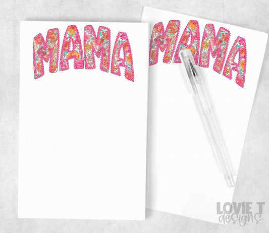 Mama Faux Yarn Notepad