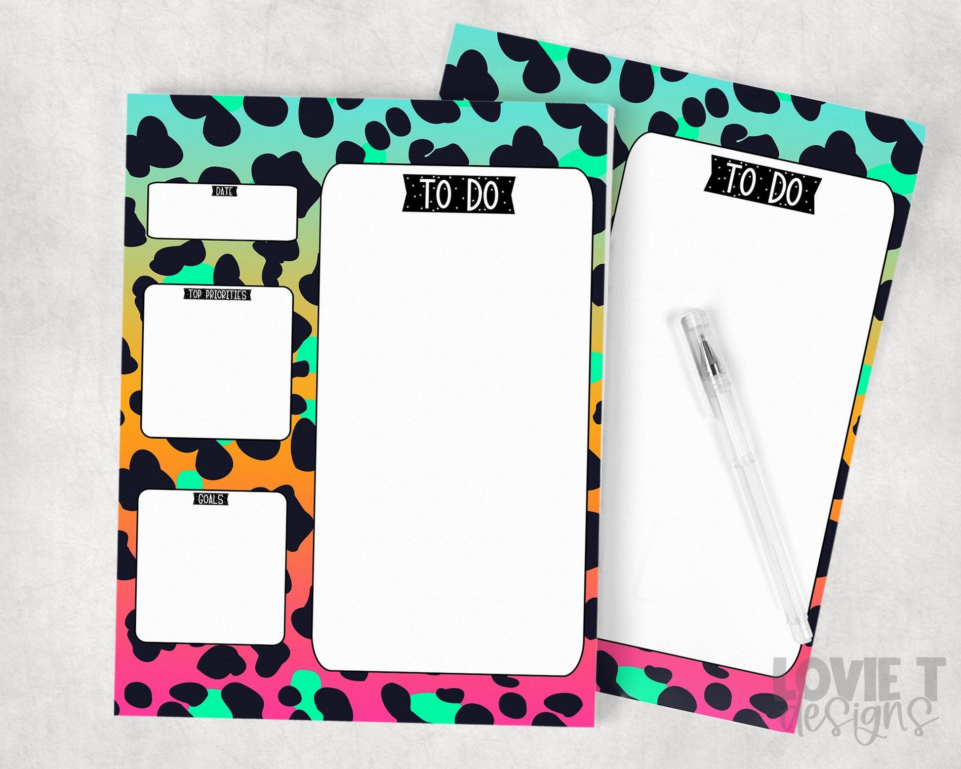 Colorful Leopard To Do List