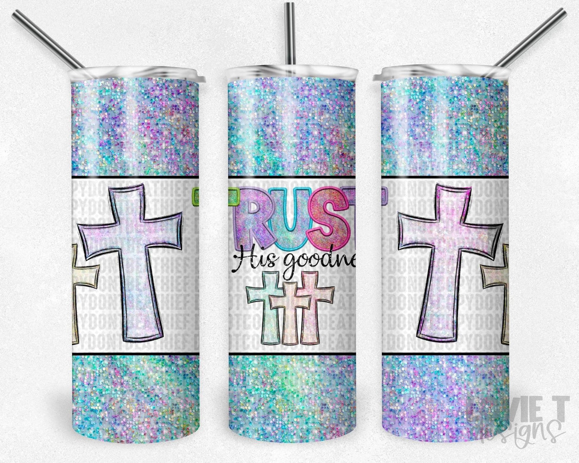 Trust In His Goodness Sublimation Tumbler Transfer