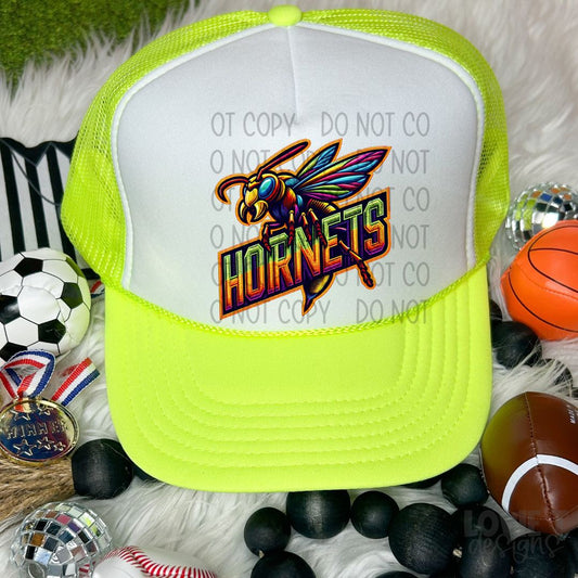 Hornets Faux Embroidery Faux Neon