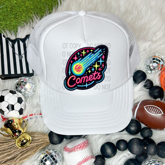Comets Faux Embroidery Faux Neon