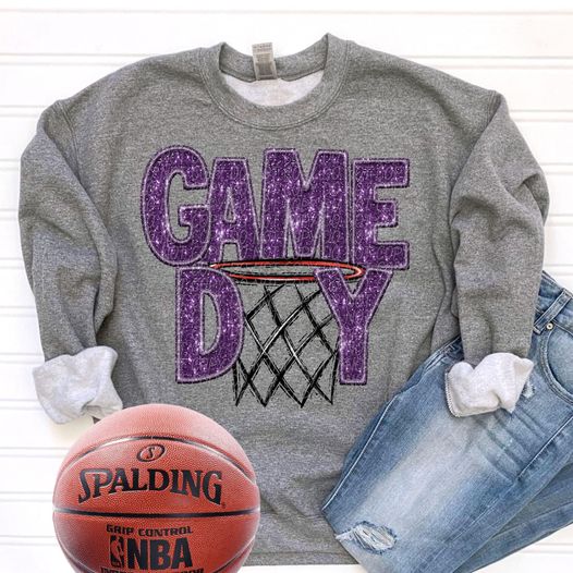 Basketball Game Day Purple