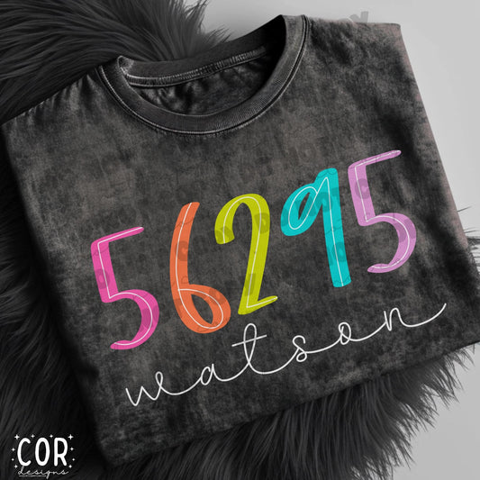 56295 Watson Colorful Zip Code Colorful Zip Code