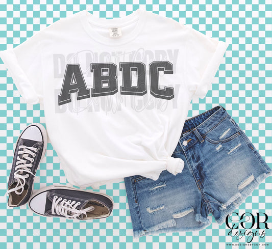 ABDC Single Color Varsity - Black