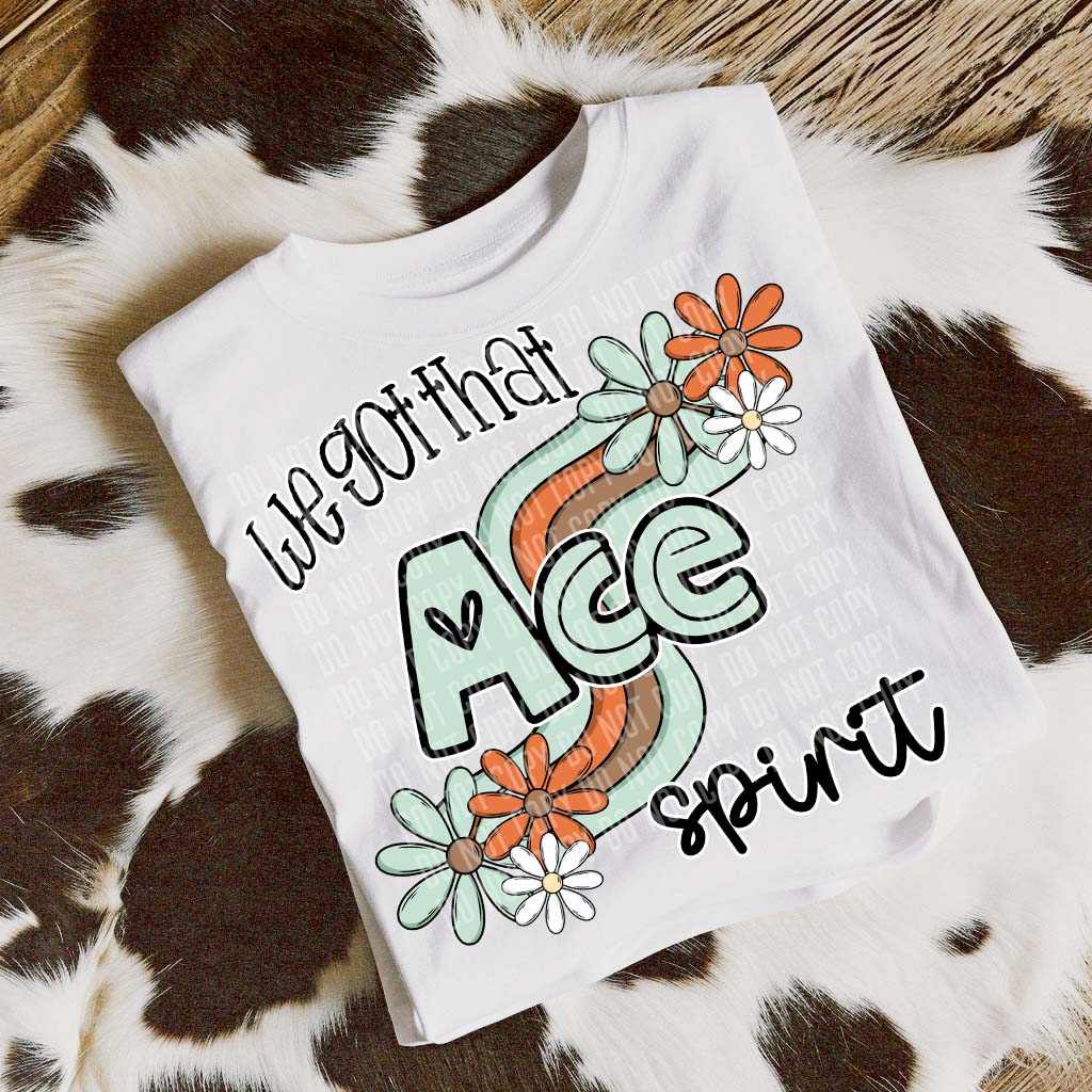 Ace We've Got Spirit Mascots-Lovie T Designs