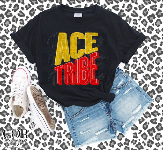 Ace Tribe Yellow Gold Red