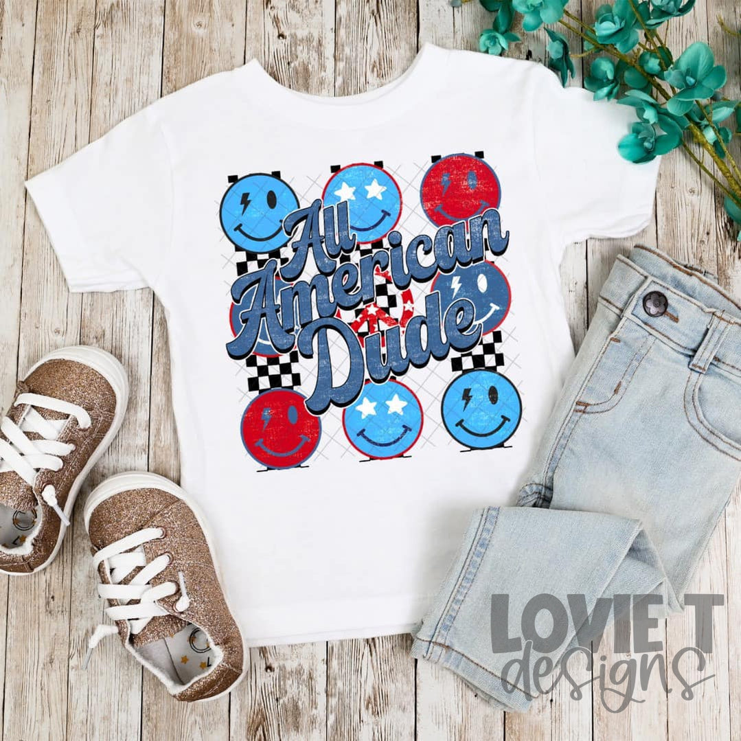 All American Dude-Lovie T Designs