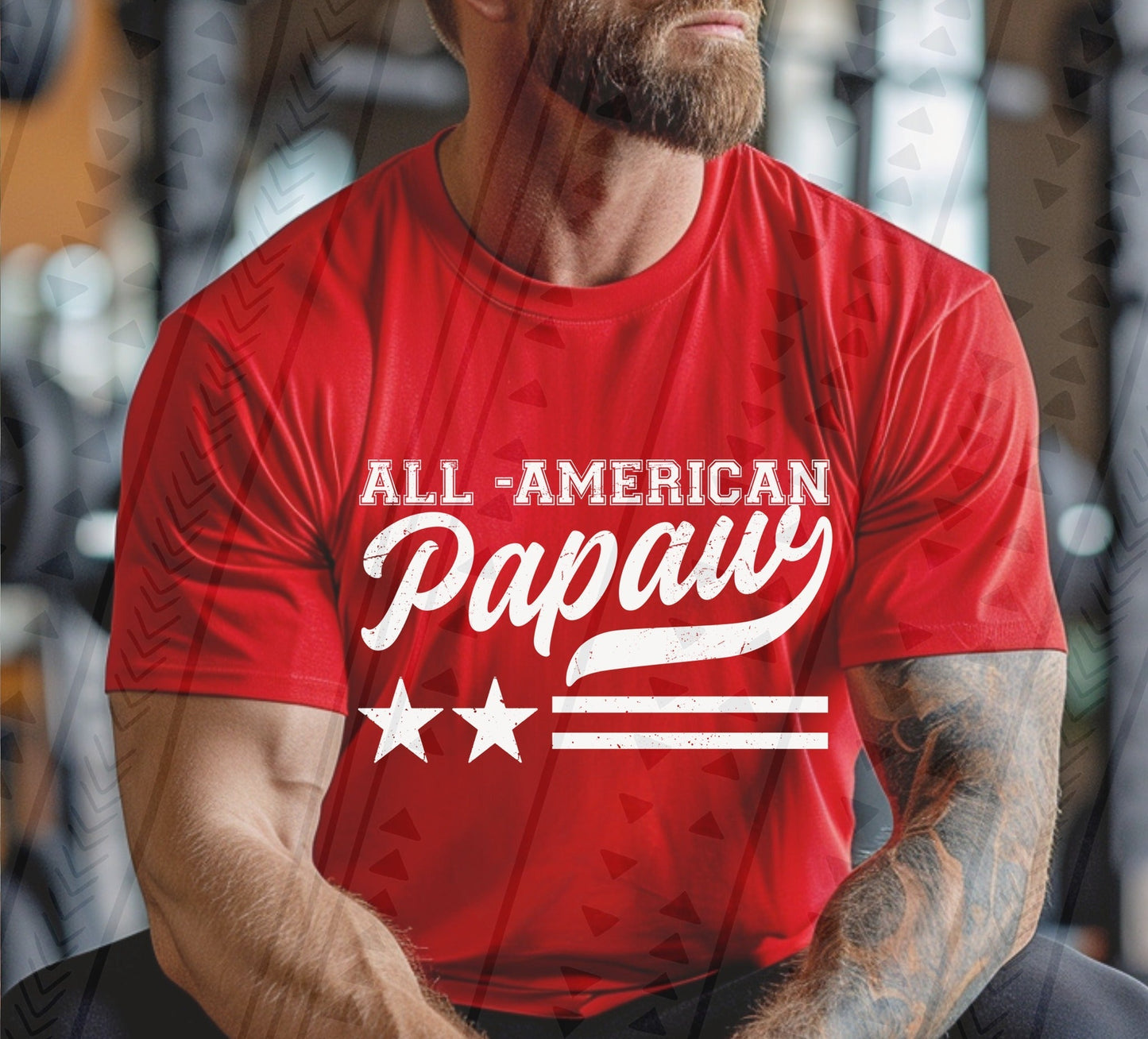 All American Papaw-Lovie T Designs