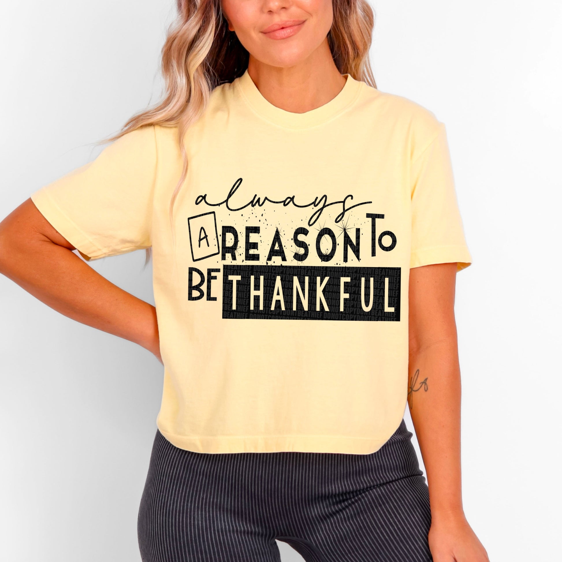 Always A Reason To Be Thankful-[DTF Transfer]-Lovie T Designs