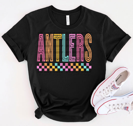 Antlers Colorful Line Mascot-Lovie T Designs