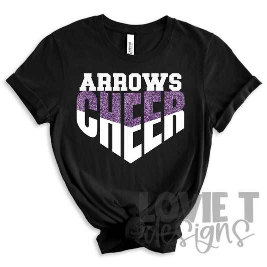 Arrows Cheer Purple and White