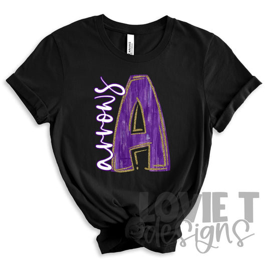 Arrows Purple and Gold A