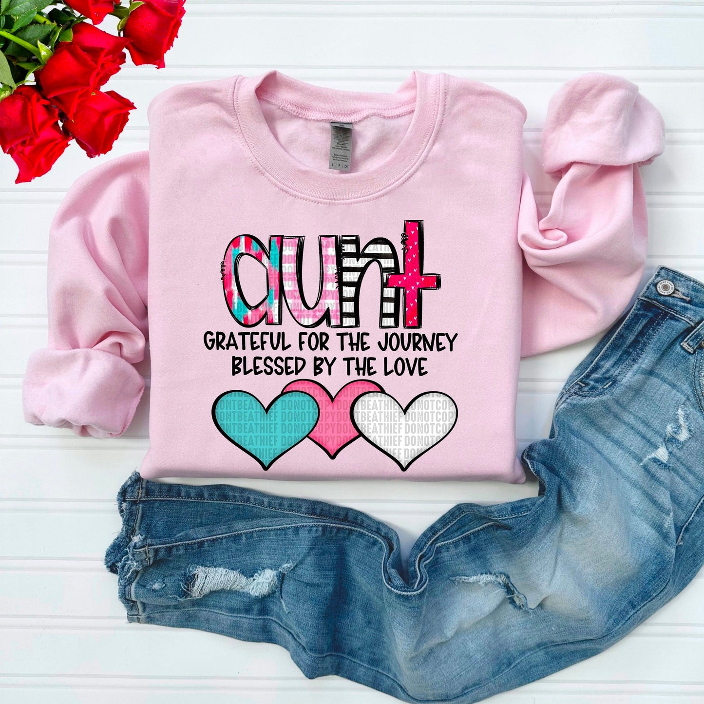 Aunt Blessed by the Love-[DTF Transfer]-Lovie T Designs