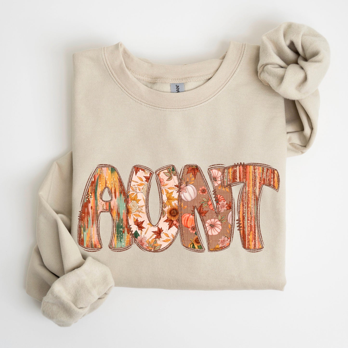 Aunt Fall Floral Name-Lovie T Designs