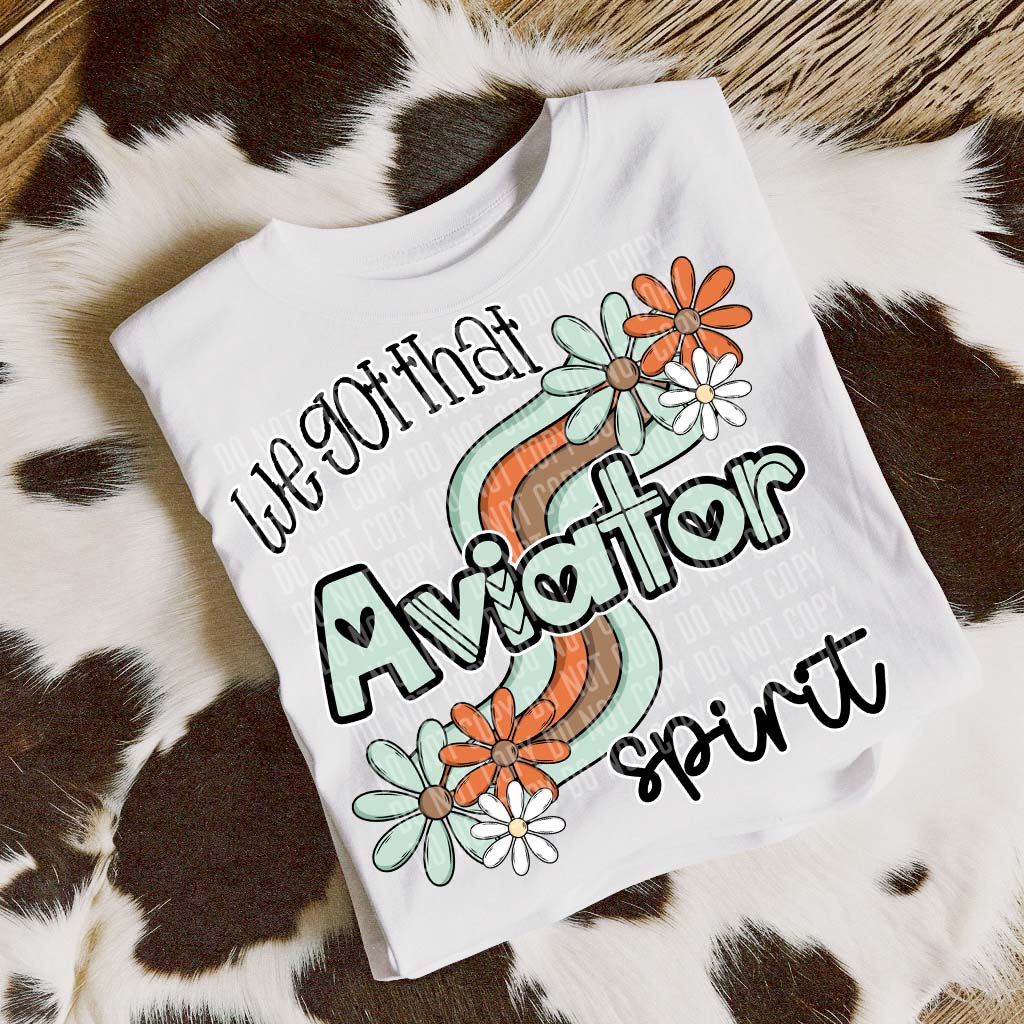 Aviator We've Got Spirit Mascots-Lovie T Designs