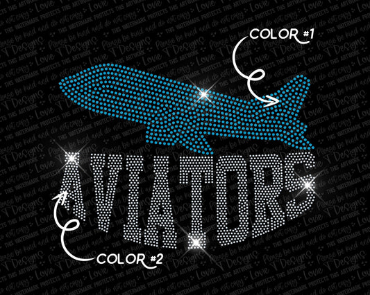 Aviators Spangle Design Transfer-Lovie T Designs