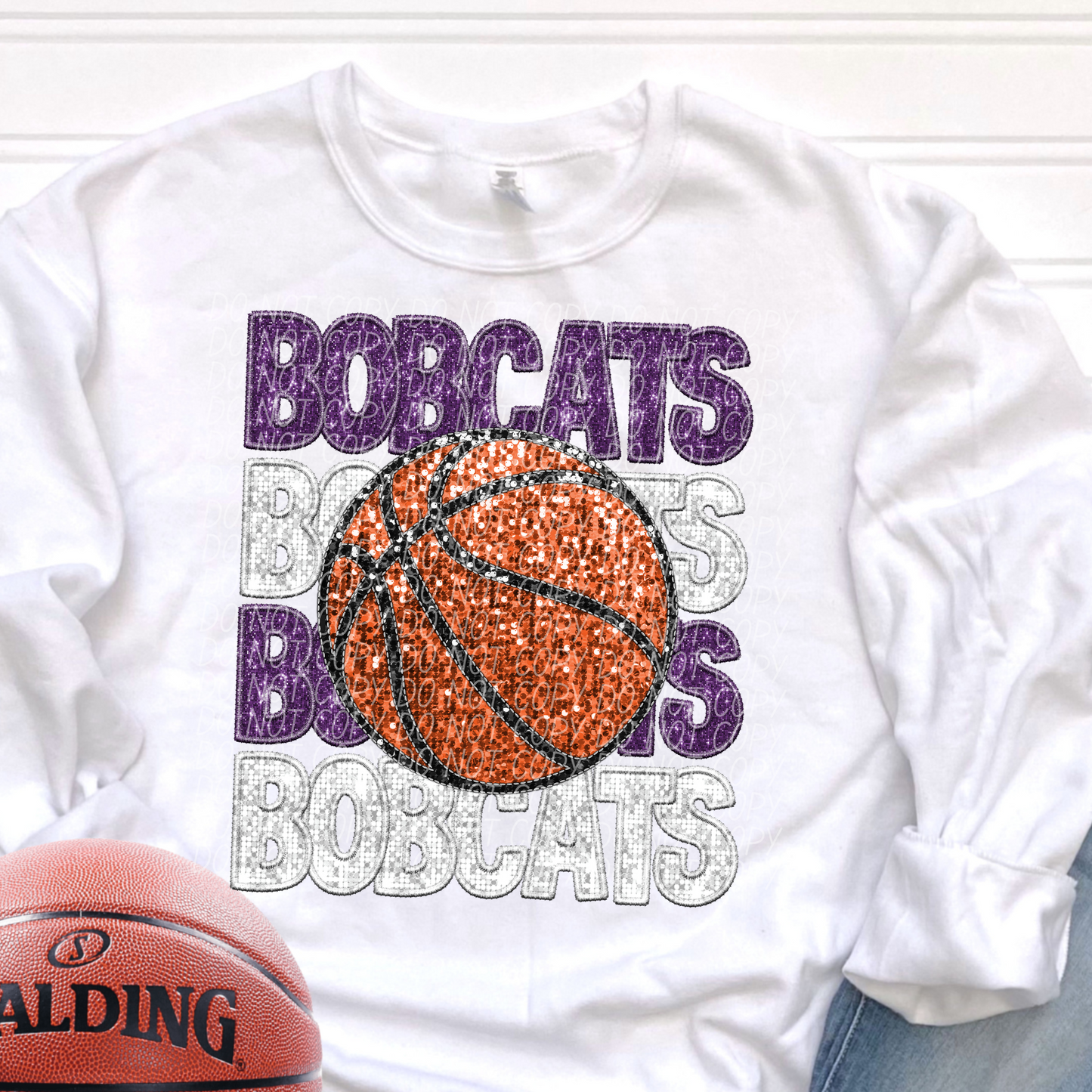 Bobcats Purple White