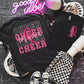 Badgers Cheer For A Cure Ribbon-Front & Back-Lovie T Designs