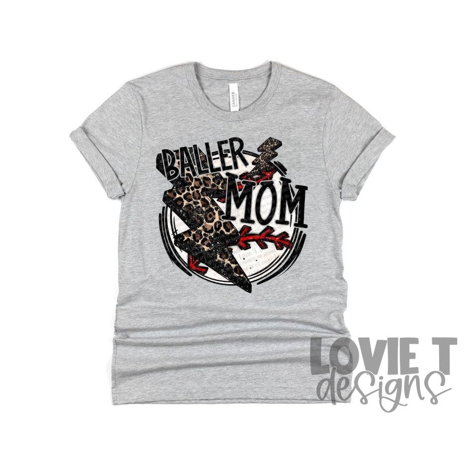 Baller Mom Baseball-Lovie T Designs