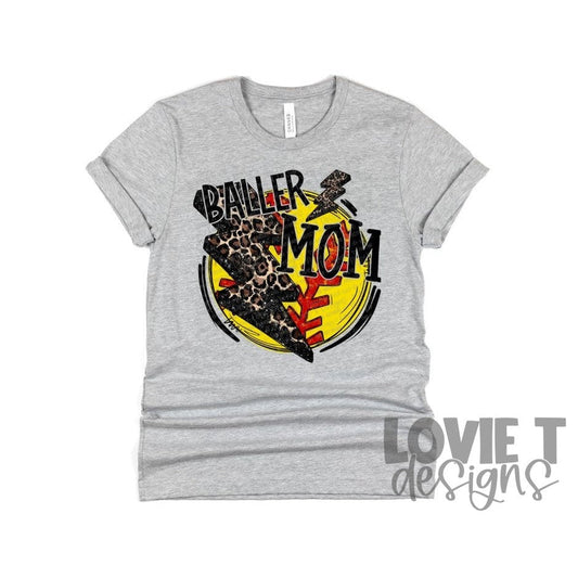 Baller Mom Softball-Lovie T Designs