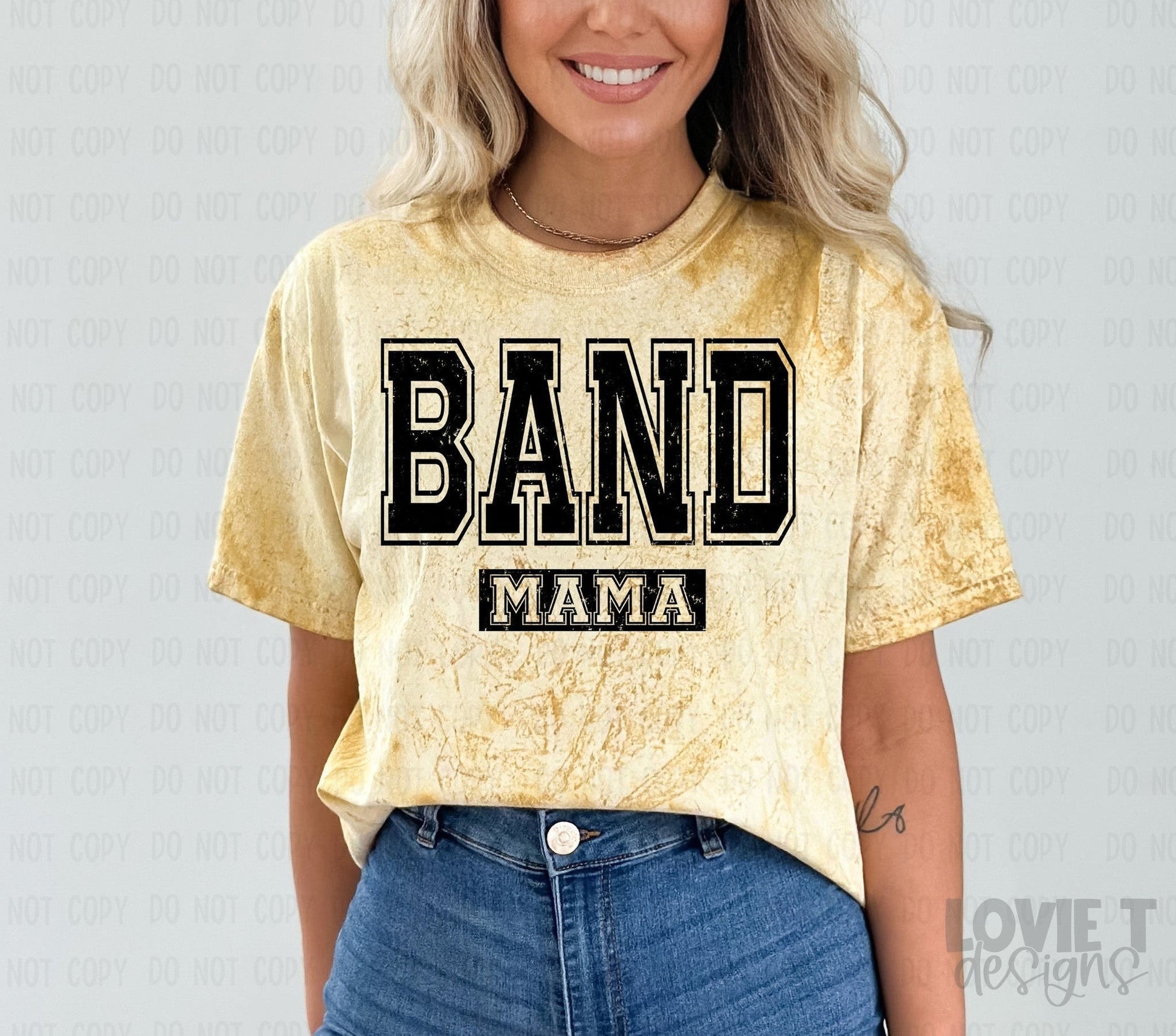 Band Mama Distressed-Lovie T Designs