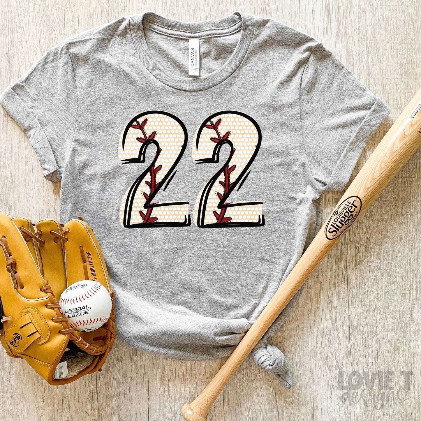 Baseball Doodle Numbers-Lovie T Designs