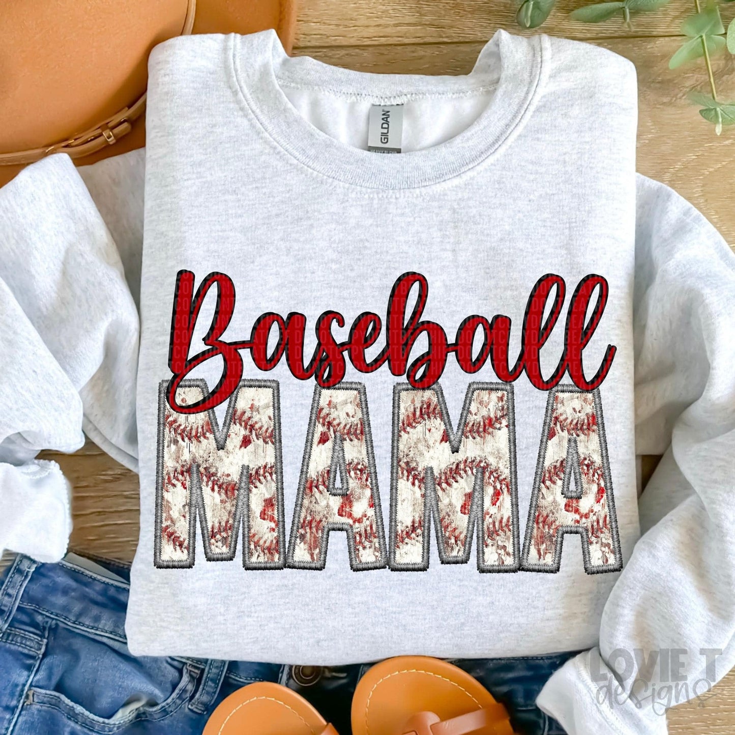 Baseball Mama-Lovie T Designs