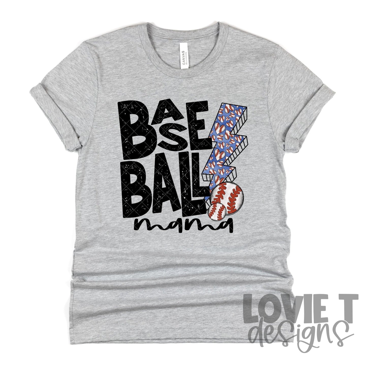 Baseball Mama-Lovie T Designs