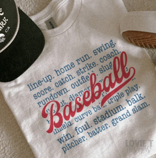 Baseball Typography-Lovie T Designs