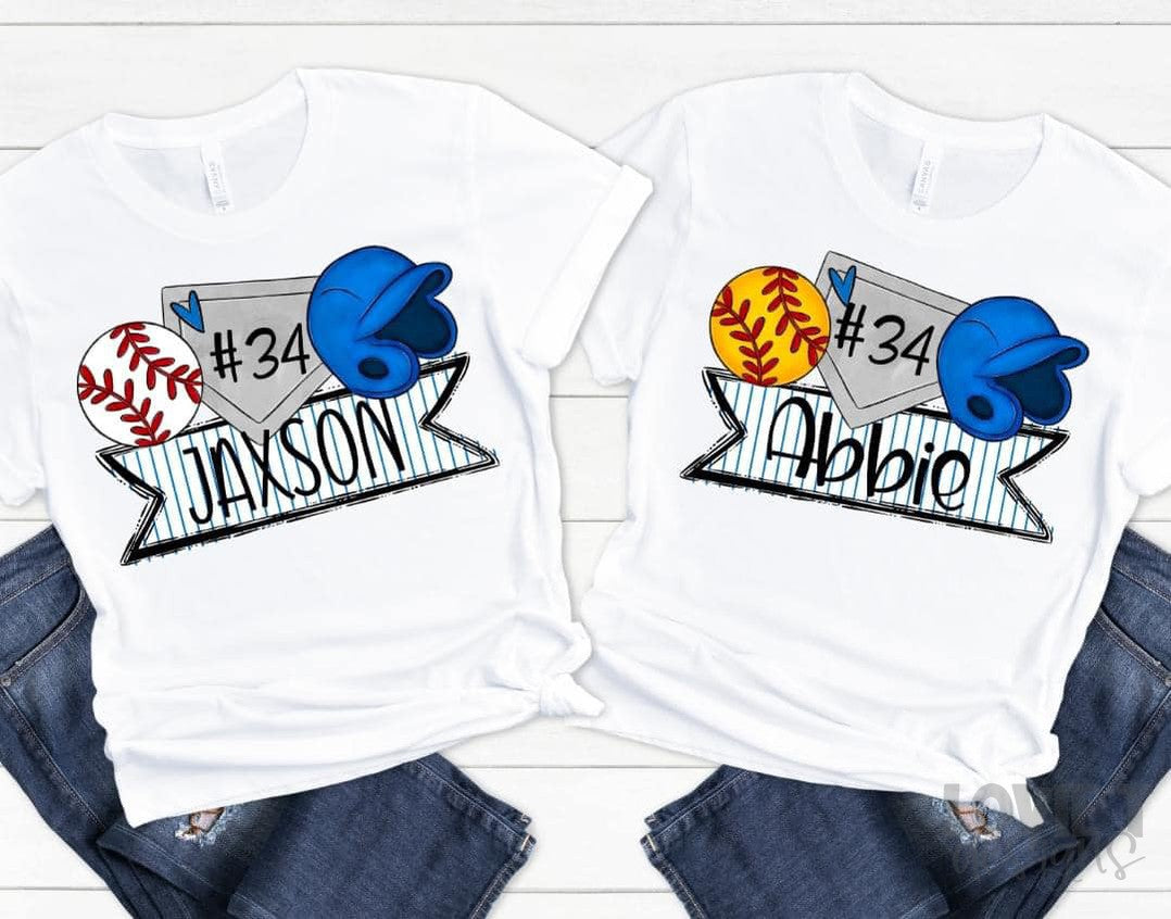 Baseball and Softball Trios-Lovie T Designs