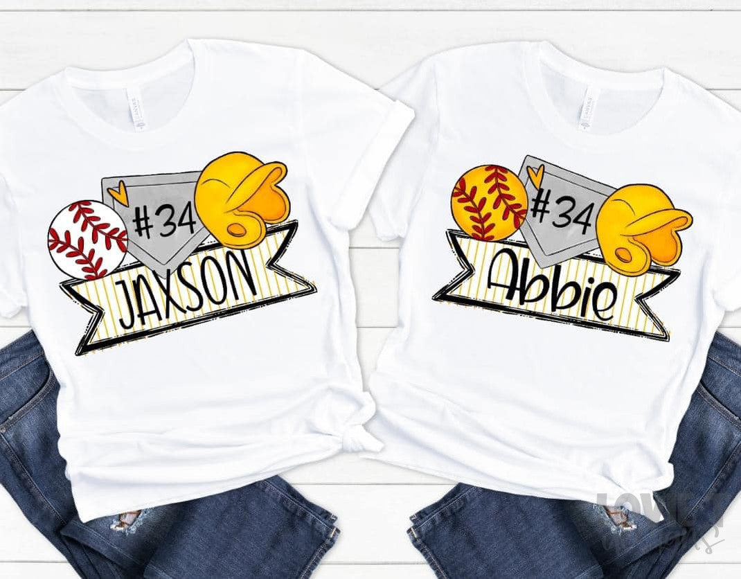 Baseball and Softball Trios-Lovie T Designs