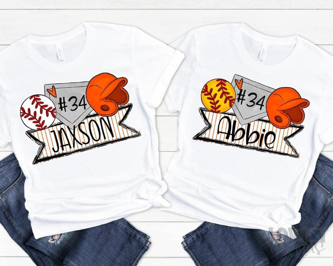 Baseball and Softball Trios-Lovie T Designs