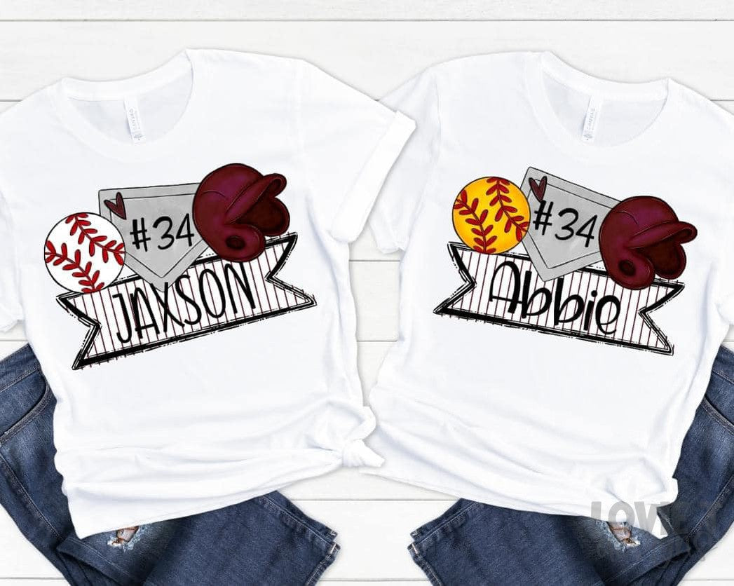 Baseball and Softball Trios-Lovie T Designs