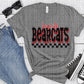 Basile Bearcats Red Black Grunge-Lovie T Designs