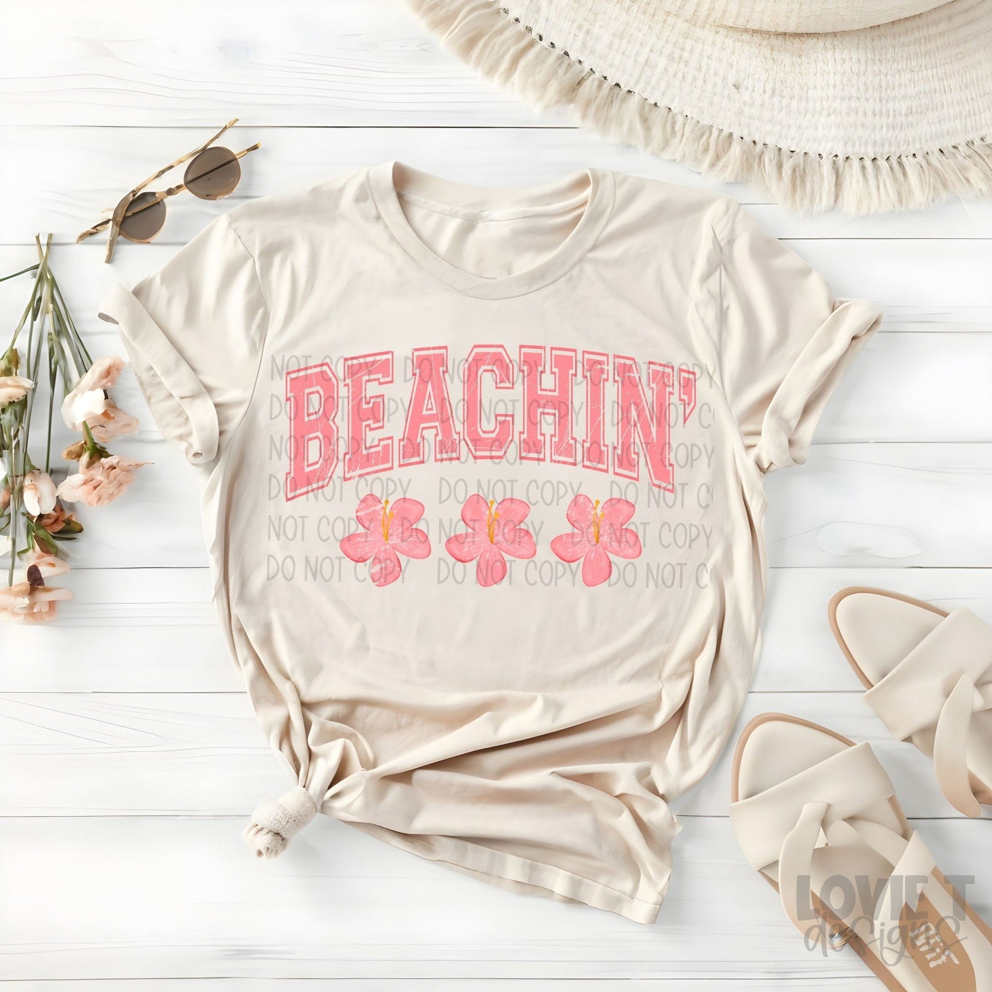 Beachin Pink-Lovie T Designs