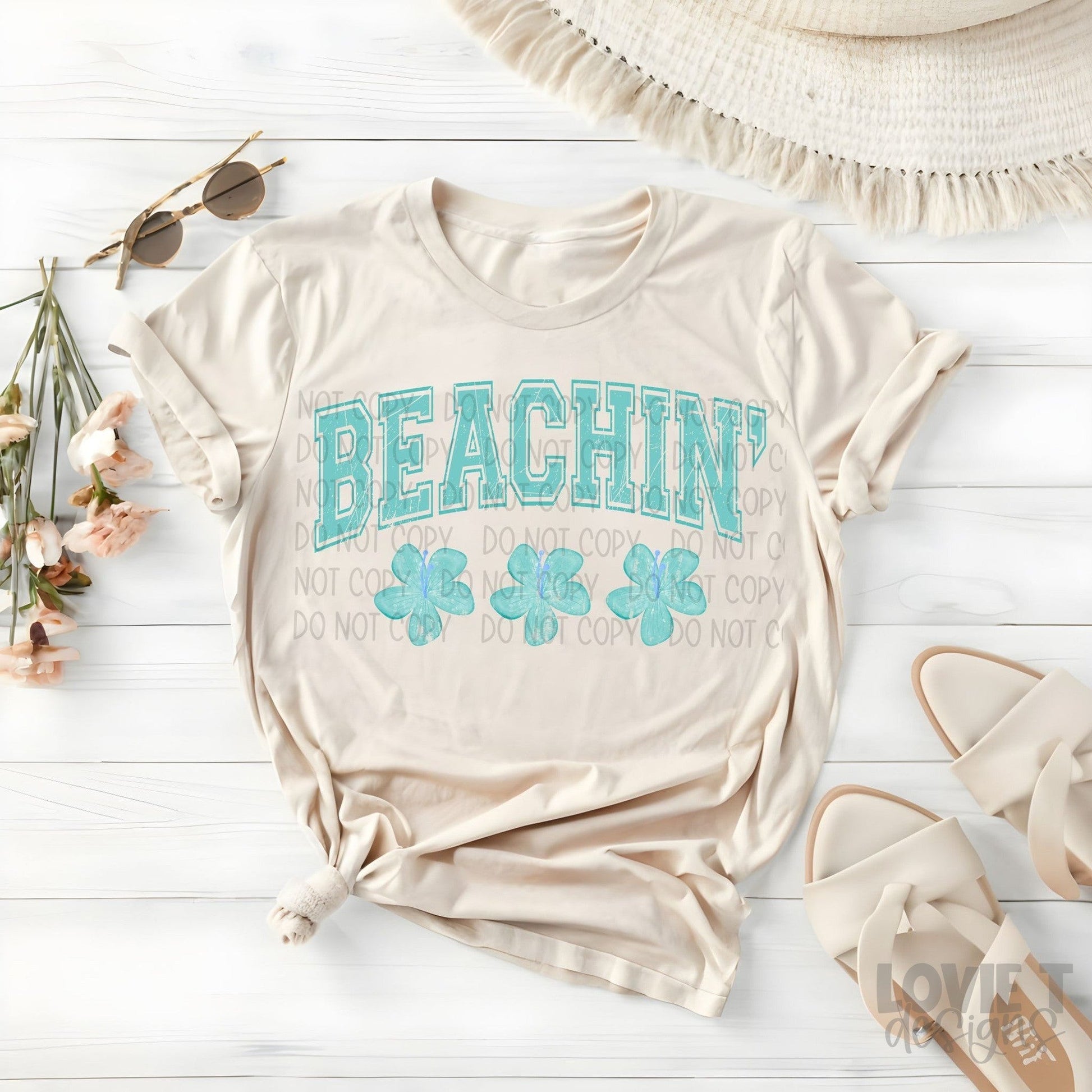 Beachin Teal-Lovie T Designs